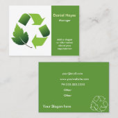 リサイクル会社 名刺 (正面/裏面)