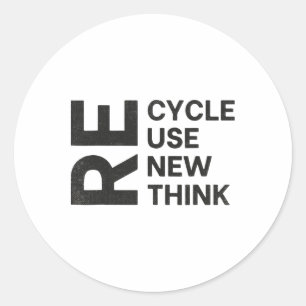 リサイクル再利用の書き換え再考を使用する新しい環境 ラウンドシール