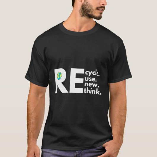 リサイクル再利用リニューアルリスクアクティビズムEh Day Tシャツ (正面)