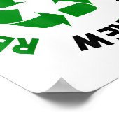 リサイクル再利用リニューアルリスクアースデイ環境 ポスター (角)