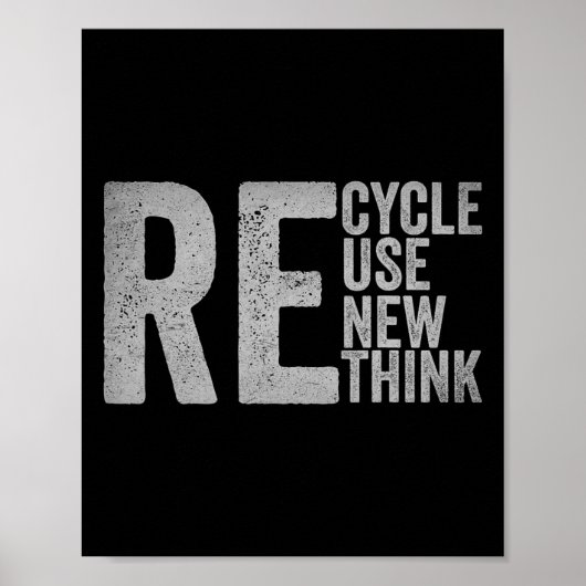 リサイクル再利用リニューアルリスクアースデイ環境 ポスター (正面)