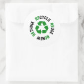 リサイクル再利用リニューアルリスクアースデイ環境 ラウンドシール (バッグ)