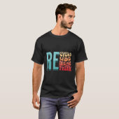 リサイクル再利用リニューアルRethink環境活動 Tシャツ (正面フル)