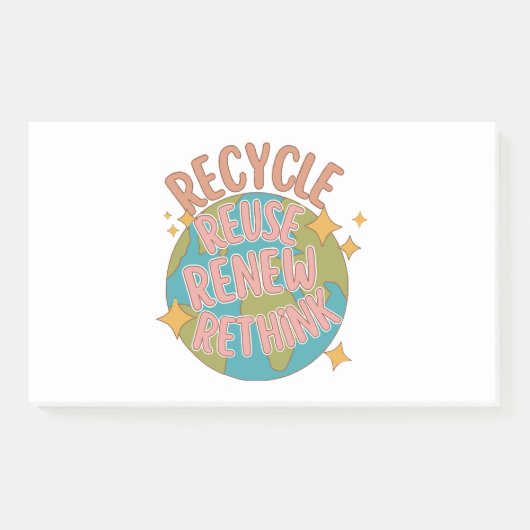 リサイクル再利用再考 ポストイット (正面)