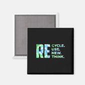 リサイクル再利用更新再発危機環境A マグネット (正面/裏面)