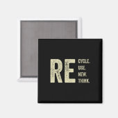 リサイクル再利用更新再発危機環境A マグネット (正面/裏面)