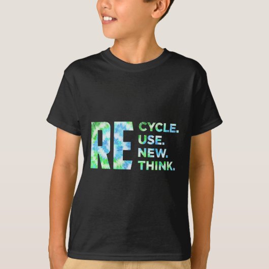 リサイクル再利用更新再発危機環境A Tシャツ (正面)