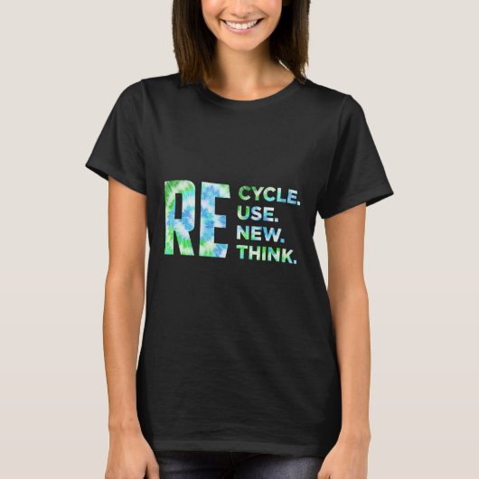 リサイクル再利用更新再発危機環境A Tシャツ (正面)