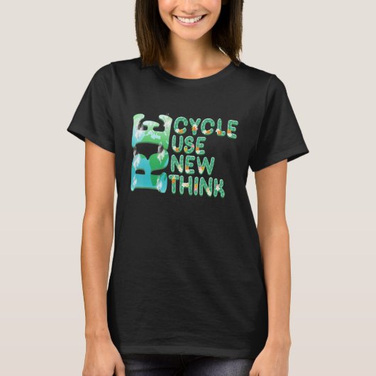 リサイクル再利用更新再発危機環境A Tシャツ (正面)