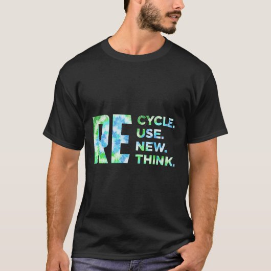 リサイクル再利用更新再発危機環境A Tシャツ (正面)