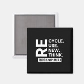 リサイクル再利用更新再考がない惑星B E マグネット (正面/裏面)