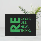 リサイクル再利用書き換え再思考地球の日の環境 招待状 (スタンド正面)