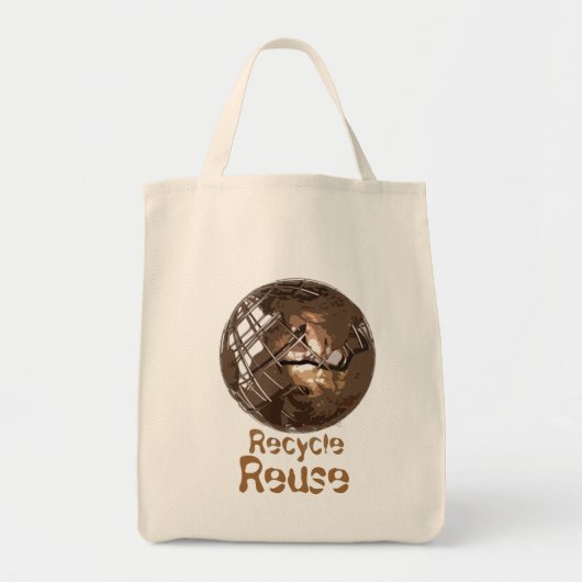 リサイクル再利用食料品 トートバッグ (正面)