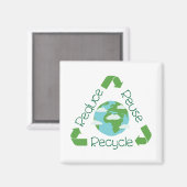 リサイクル再利用 マグネット (正面/裏面)