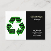 リサイクル名刺 名刺 (正面)