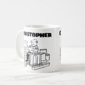 リサイクル商品販売業者の名称等に対する贈与 コーヒーマグカップ (正面左)