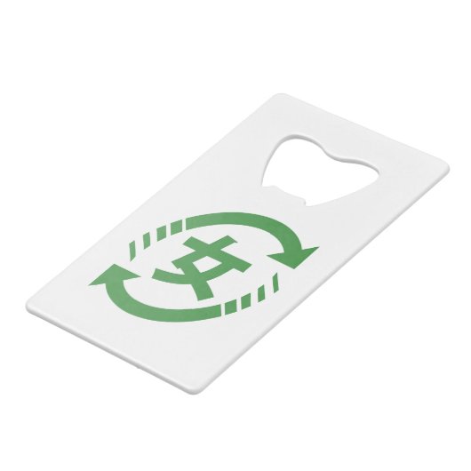 リサイクル日本の女子 |漢字日本語サイン クレジットカード栓抜き (裏面アングル)