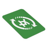 リサイクル日本の女子 |漢字日本語サイン マグネット (右側)