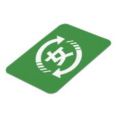 リサイクル日本の女子 |漢字日本語サイン マグネット (左側)