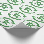 リサイクル日本の女子 |漢字日本語サイン ラッピングペーパー (角)