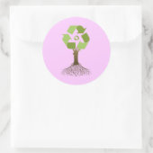 リサイクル木 ラウンドシール (バッグ)