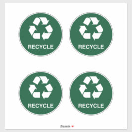 リサイクル標識、屋内および屋外での使用 シール