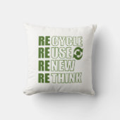 リサイクル減ら再利用再考 クッション (正面)