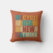 リサイクル減ら再利用再考 クッション (正面)