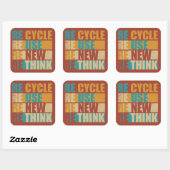 リサイクル減ら再利用再考 スクエアシール (シート)