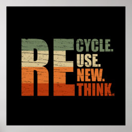 リサイクル減ら再利用再考 ポスター