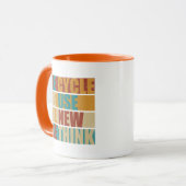 リサイクル減ら再利用再考 マグカップ (正面左)