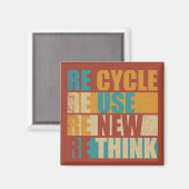 リサイクル減ら再利用再考 マグネット (正面/裏面)