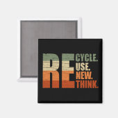 リサイクル減ら再利用再考 マグネット (正面/裏面)