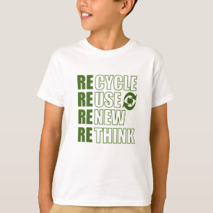 リサイクル減ら再利用再考 Tシャツ