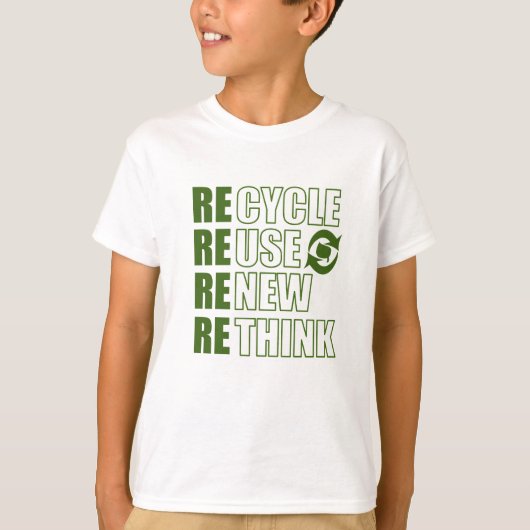 リサイクル減ら再利用再考 Tシャツ (正面)
