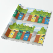 リサイクル用ビン ラッピングペーパー (アンロールド)