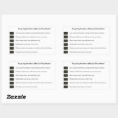 リサイクル番号(白) 長方形シール (シート)