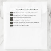 リサイクル番号(白) 長方形シール (バッグ)