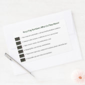 リサイクル番号(白) 長方形シール (封筒)