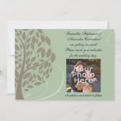 リサイクル紙グリーンエコツリー写真 Save the Date セーブザデート (裏面)