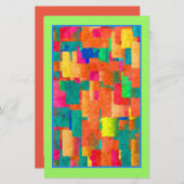 リサイクル紙上のソープモダンラッピング紙アイディア 便箋 (正面/裏面)