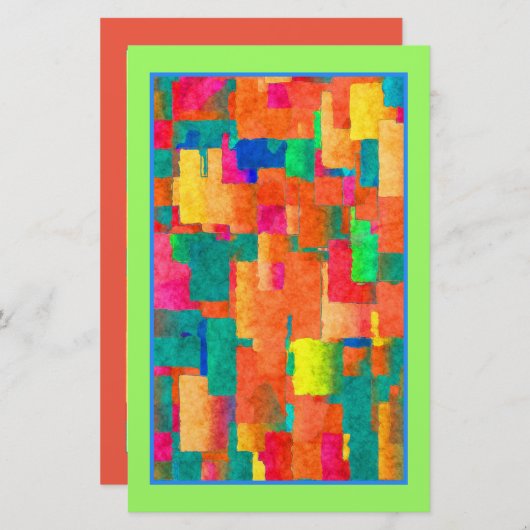 リサイクル紙上のソープモダンラッピング紙アイディア 便箋 (正面/裏面)