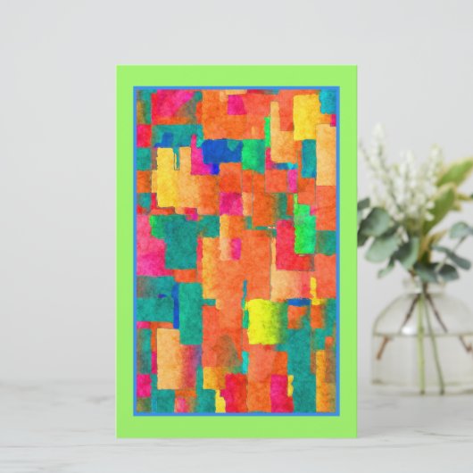 リサイクル紙上のソープモダンラッピング紙アイディア 便箋 (スタンド正面)