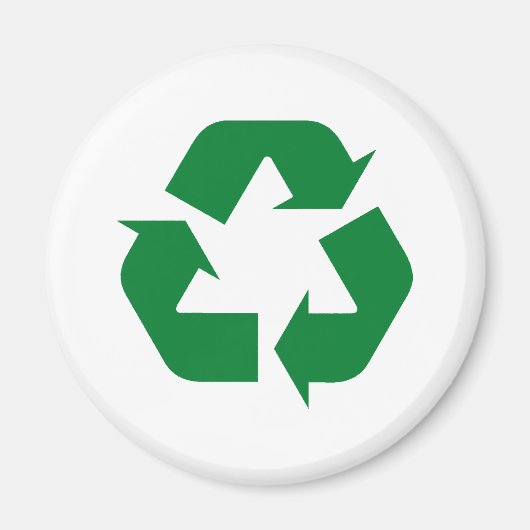 リサイクル製品とデザイン マグネット (正面)