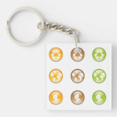 リサイクル要素キーチェーン キーホルダー (正面)