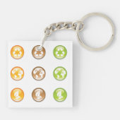 リサイクル要素キーチェーン キーホルダー (裏面)