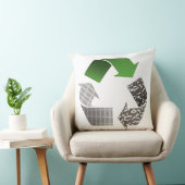 リサイクル記号装飾用クッション クッション (椅子)