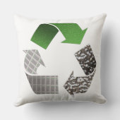 リサイクル記号装飾用クッション クッション (裏面)
