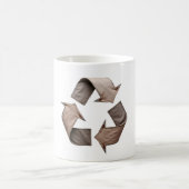 リサイクル記号（白） コーヒーマグカップ (中央)