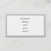 リサイクル記号 – 緑 名刺 (裏面)